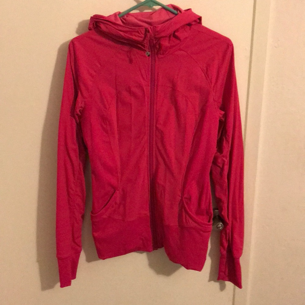 Pink lululemon reversible jacket EUC
